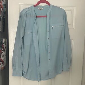 Women’s Light Blue Casual Blouse
